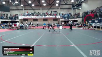 106 lbs Cons. Round 2 - Jake Ramsey, Apollo vs Breylen Clifford, Union County