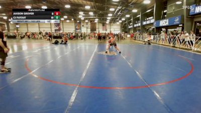 142 lbs Consi Of 16 #1 - Jaxson Grover, RI vs Cj Fatout, NH