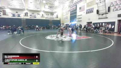 144 lbs Semifinal - Christopher Garza Jr, Wapato vs Eli Sanderson, Burlington