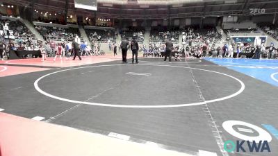 46 lbs Round Of 16 - Colton Contreras, Raw Wrestling Club vs Evelyn Shimonek, Pawhuska Elks Takedown