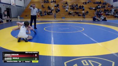 120 lbs 3rd Place Match - Gabriel Riddle, Bremerton vs Jonah Gregor, Bremerton