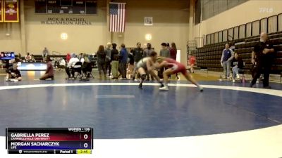 136 lbs Semifinal - Morgan Sacharczyk, Life vs Gabriella Perez, Campbellsville University