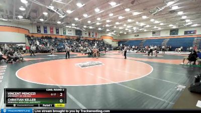 141 lbs Cons. Round 2 - Christian Keller, Nebraska Wesleyan University vs Vincent Menozzi, University Of Chicago