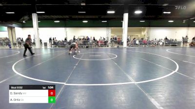 120 lbs Consi Of 64 #1 - Dutch Sandy, WV vs Alijah Ortiz, CA