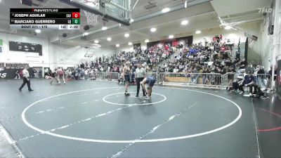 175 lbs Champ. Round 2 - Marciano Guerrero, La Quinta/LQ vs Joseph Aguilar, Santa Ana Valley