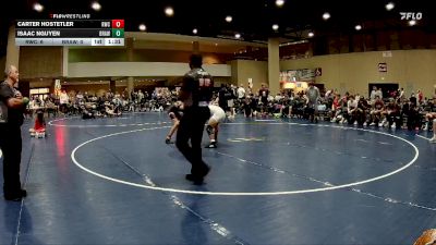120 lbs Round 1 (6 Team) - Isaac Nguyen, BRAWL White vs Carter Hostetler, Raider WC
