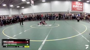 43 lbs 3rd Place Match - Roselynn Nowlin, VA Elite vs Rhett Craigie, Virginia Patriots Wrestling