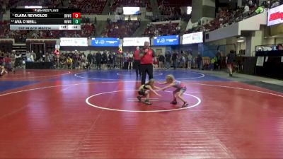 37 lbs 1st Place Match - Clara Reynolds, Windy City Wrestlers vs Ava O`Neill, Silver Valley Wrestling Club