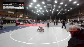 57 lbs 2nd Place - Macklin Baird, Elbert County Wranglers vs Peyton Chelewski, Colorado Outlaws