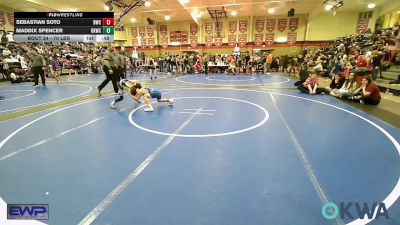 70 lbs Semifinal - Sebastian Soto, Bartlesville Wrestling Club vs Maddix Spencer, Keystone Kids Wrestling Club