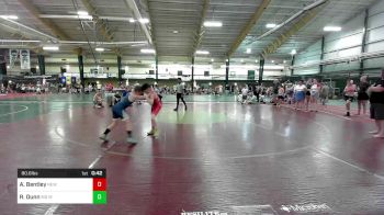 80.6 lbs Quarterfinal - Abel Bentley, New Kent Wrestling Club vs RJ Dunn, MD Maniacs