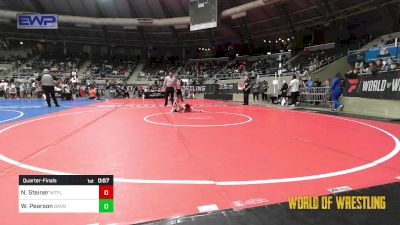 40 lbs Quarterfinal - Nicholas Steiner, Well Trained vs Waylon Pearson, Barnsdall Youth Wrestling