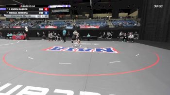 160 lbs 7th Place Match - 8 Aspen Barber, Doane vs Abigail Sebesta, Ottawa