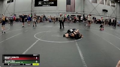 88 lbs Semis (4 Team) - Brady Sobuto, Kraken vs Elijah Gill, Revival Uprising Orange