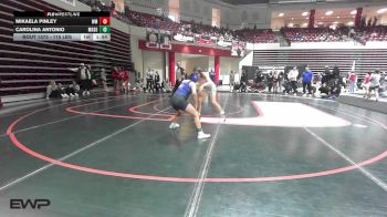 115 lbs Rr Rnd 3 - Mikaela Pinley, Westmoore High School Girls vs Carolina Antonio, Miami HS Girls