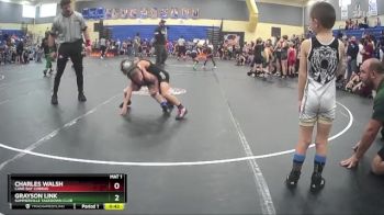 47 lbs Quarterfinal - Charles Walsh, Cane Bay Cobras vs Grayson Link, Summerville Takedown Club