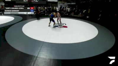 65 kg Quarters - Gary A Galindo Lovell, South San Francisco Gator WC vs Suhrab Sarwary