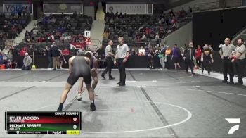 150 lbs Champ. Round 1 - Michael Segree, Ark City vs Kyler Jackson, Jackson Co.