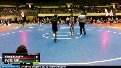 105 lbs Quarterfinal - Brayden Biggs, Pit Bull Wrestling Academy vs Alexander Garcia, Hickory Wrestling Club