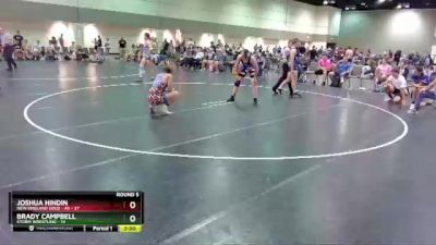 160 lbs Round 5 (6 Team) - Brady Campbell, Storm Wrestling vs Joshua Hindin, New England Gold - AS