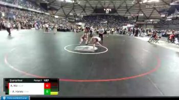 Girls 135 lbs Quarterfinal - Alanna Haney, Chiawana (Girls) vs Amailee Niz, Yelm (Girls)