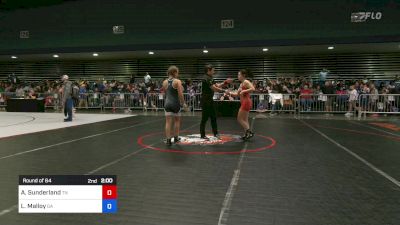 118 lbs Round Of 64 - Autumn Sunderland, TN vs Lillian Malloy, GA