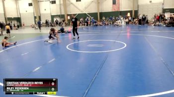 77 lbs Round 2 (8 Team) - Riley Pedersen, G.I. Grapplers vs Cristian Verduzco Reyes, Kearney Matcats - Blue