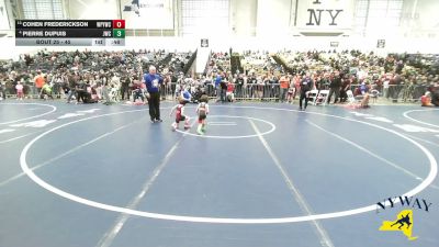 45 lbs Champ. Round 2 - Cohen Frederickson, Whitney Point Youth Wrestling Club vs Pierre Dupuis, Journeymen Wrestling Club