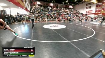 165 lbs Cons. Round 1 - Brody Sorensen, Thermopolis vs Ross Leinart, Cheyenne Central