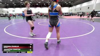 135 lbs Champ. Round 3 - Savanna Franklin, Belton vs Samantha Compton, North Point