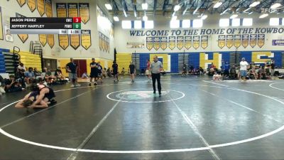 120 lbs Round 5 (8 Team) - JEFFERY HARTLEY, Palm Harbor WC vs Jason Perez, Osceola WC