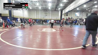 113 lbs Consi Of 8 #1 - Jason Correia, Wakefield vs John Lago, Keefe Tech