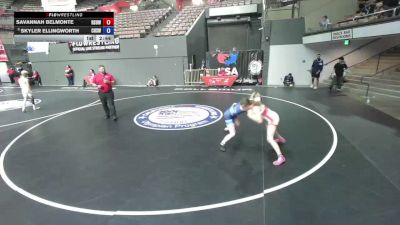 120 lbs Cons. Rd Of 16 - Savannah Belmonte, Revival School Of Wrestling vs Skyler Ellingworth, Chaparral High School Wrestling