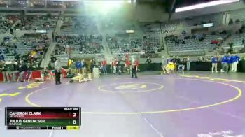 138 lbs Semifinal - Cameron Clark, Jay County vs Julius Gerencser, Daleville