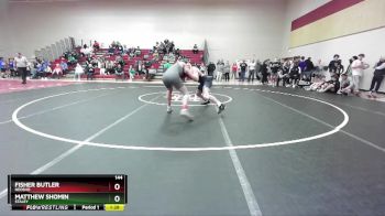 144 lbs Champ. Round 2 - Fisher Butler, NEOSHO vs Matthew Shomin, STALEY