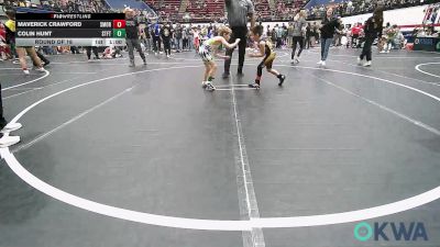 49 lbs Round Of 16 - Maverick Crawford, Southmoore SaberCats Wrestling vs Colin Hunt, Standfast