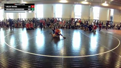 58 lbs Semifinal - Brandon Kavanaugh, Williamsburg Wrestling Club vs Selah Sickel, Falls Church