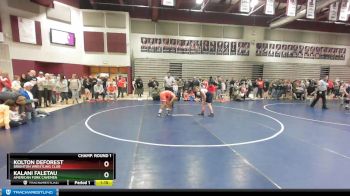 125 lbs Champ. Round 1 - Kalani Faletau, American Fork Cavemen vs Kolton DeForest, Brighton Wrestling Club