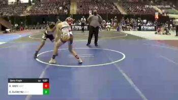 116 lbs Semifinal - Alex Wahl, North Montana Wrestling Club vs Alex Gutierrez, Central Catholic