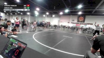 88 lbs Consi Of 4 - Janessa Canales, Madera Grapplers WC vs Amelia Cha, Storm WC