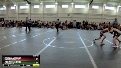 88 lbs Round 2 (10 Team) - Colton Aberegg, The Wrestling Mill vs Joshua Sanders, 84 Athletes