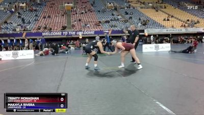 191 lbs Round 1 (16 Team) - Makayla Rivera, Lindenwood vs Trinity Monaghan, Lock Haven University