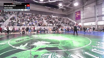 U15 Women - 46 lbs Cons. Round 2 - Payton Bennett, WA vs Maya Wong, HI