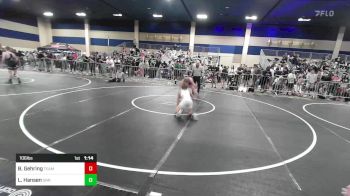 106 lbs Round Of 64 - Brady Gehring, Team Montana vs Logan Hansen, Simi Valley Vandals Elite