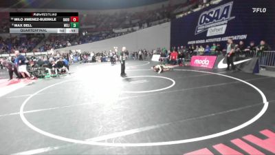 6A Boys 106 lbs Quarterfinal - Max Bell, West Linn Boys vs Milo Jimenez-Buerkle, David Douglas Boys