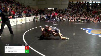 116 lbs Final - Paul Ruiz, Buchanan vs Henry Aslikyan, Birmingham