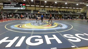 138 lbs Quarterfinal - Zach Jean Philippe, Cranston West vs Benjamin White, South Kingstown