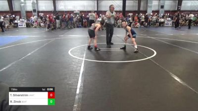 73 lbs Final - Ty Silverstrim, Unattached vs Rally Zinck, Beat The Streets