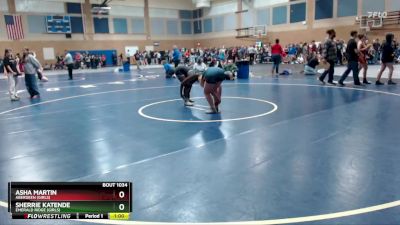 155lbs Cons. Round 2 - Asha Martin, Aberdeen (Girls) vs Sherrie Katende, Emerald Ridge (Girls)