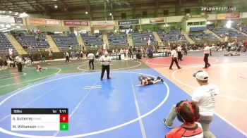 58 lbs Rr Rnd 1 - Aaliyah Gutierrez, Pomona Elite vs Mackenzie Williamson, Nebraska Wr Ac